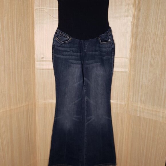 A Pea In The Pod Maternity Womens Pull On Bootcut Jeans XL - Picture 5 of 9
